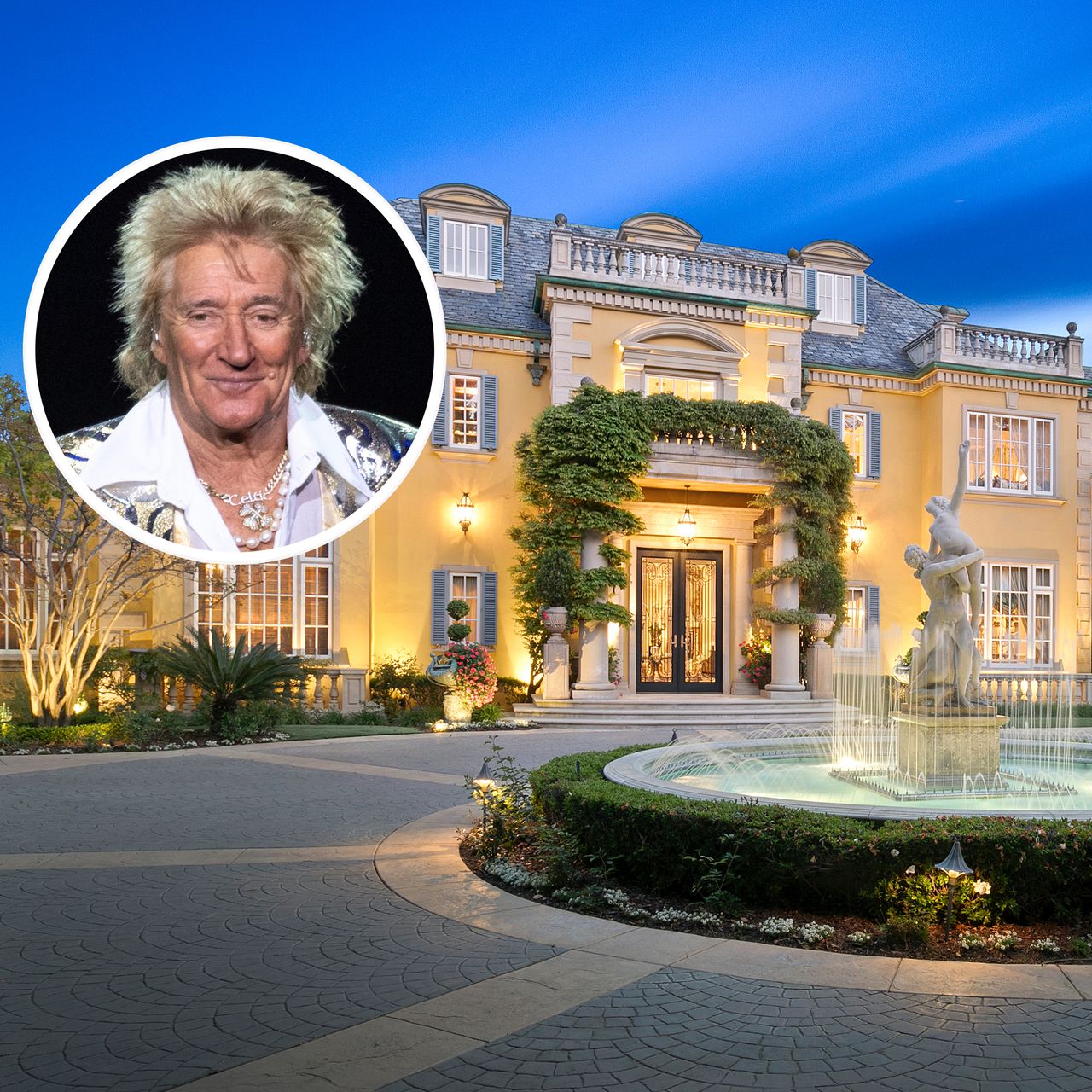 10 Beautiful Celebrity Mansion Water Features: Luxury Fountain Designs